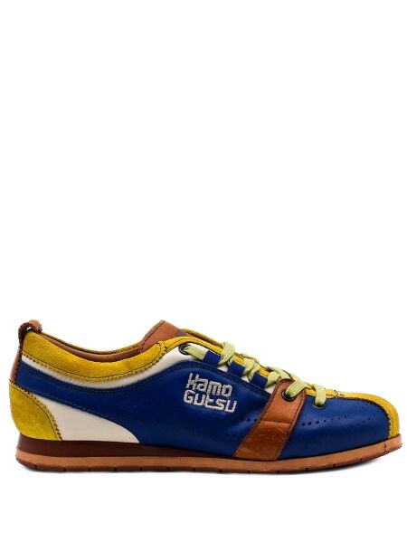 Kamo gutsu Dames sneakers blauw geel