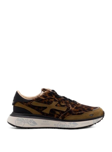 Premiata Dames sneakers leopard groen