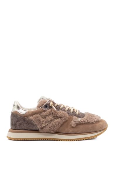 cetti dames sneakers naturel combi