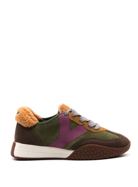 Keh-noo Dames sneakers taupe groen