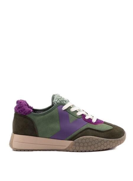 Keh-noo Dames sneakers groen paars combi