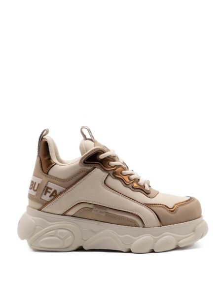 Buffalo Dames sneakers plateau beige