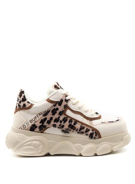 Buffalo Dames sneakers beige leo vegan