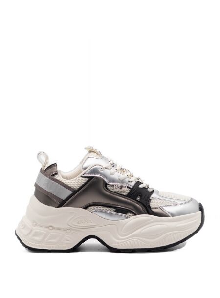 Buffalo Dames sneakers plateauzool wit