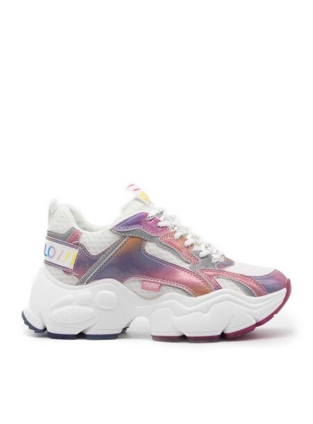 Buffalo Dames sneakers plateauzolen wit