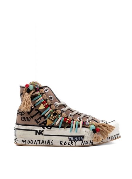 Nan-ku couture Dames sneakers plateauzolen brui