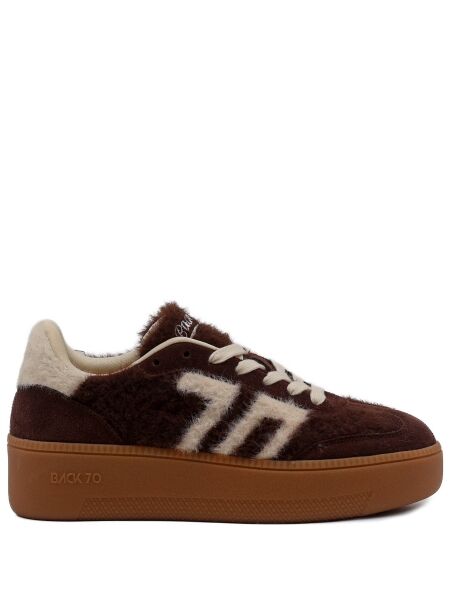 Back 70 Dames sneakers plateau bruin