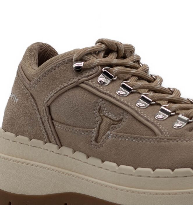 Windsor Smith Windsor Smith dames sneakers naturel Sand Suede Windsorsmith Dames Platform Sneakers in Naturel online kopen