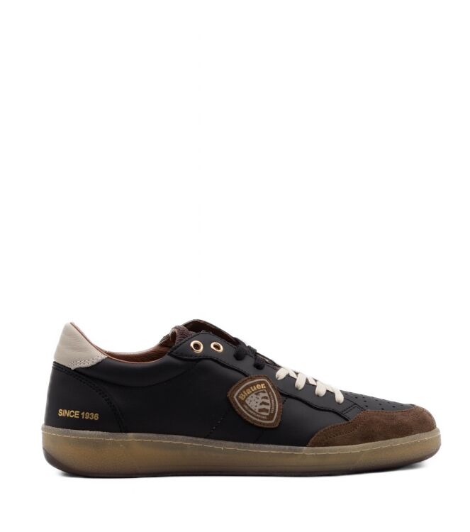 Blauer Blauer heren sneakers zwart bruin Black Brown Blauer Heren Sneakers in Zwart/Bruin Combi online kopen