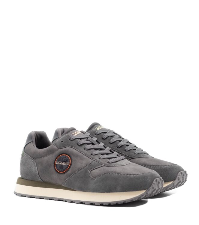 Napapijri Napapijri heren sneaker groen grijs Grey Green Napapijri Heren Sneakers in Grijs online kopen