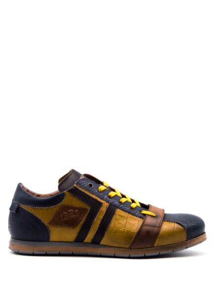 Kamo gutsu Heren sneakers blauw geel