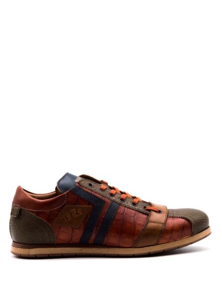 Kamo gutsu Heren sneakers cognac combi