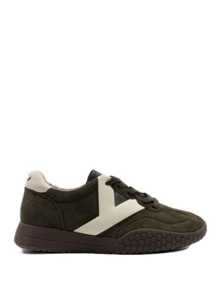 Keh-noo Heren sneakers groen suede